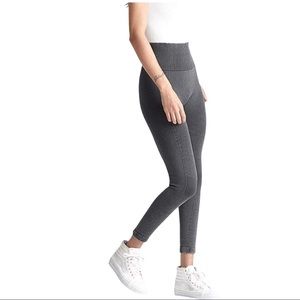 Yummie by Heather Thomson Grey Washed Motto Leggings